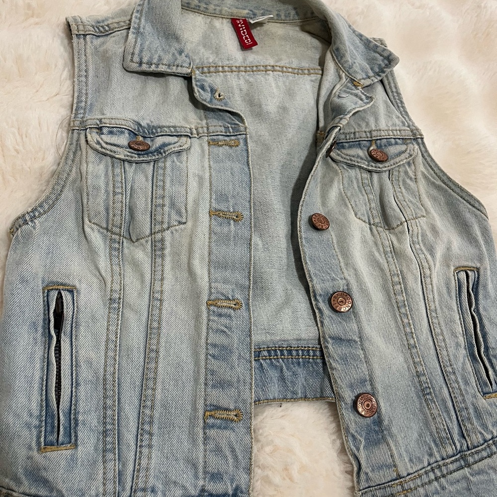 Light Blue Denim Vest